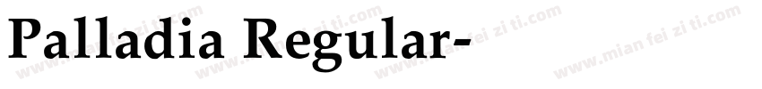 Palladia Regular字体转换
